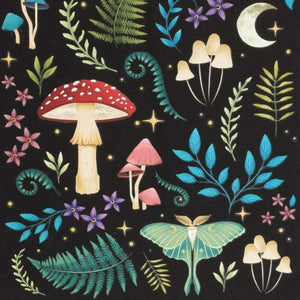 Dark Forest Print Cotton Tote Bag for Eco - Friendly Style - The Fashion Gift Shop Lunch Boxes & Totes