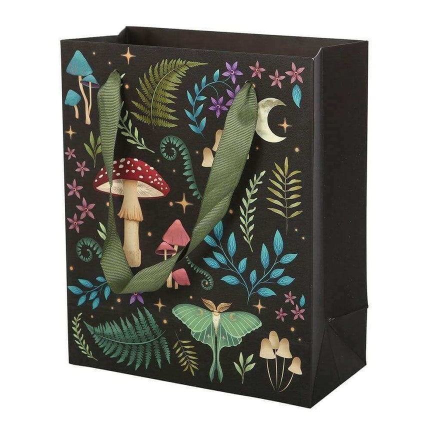 The Fashion Gift Shop: Dark Forest Print Gift Bag 23cm Medium by Sil, Gift Bag