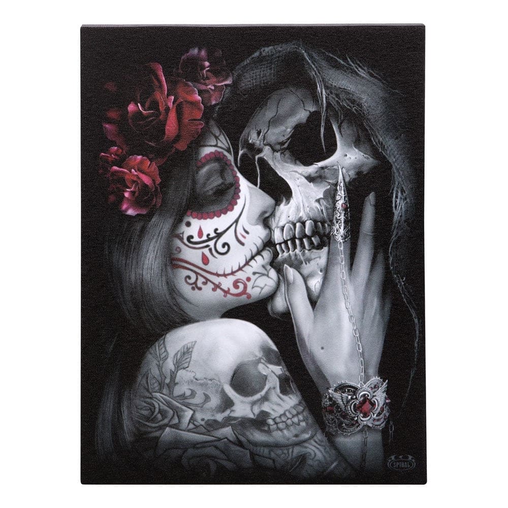 Dead Kiss by Spiral Direct Wall Art Canvas Wall Decor - Wall Art's by Spiral Direct