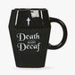 Death Before Decaf Coffin Mug - Mugs and Cups by Spirit of equinox
