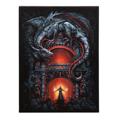 Dragon's Lair Wall Art Canvas Plaque by Spiral Direct - The Fashion Gift Shop by Spiral Direct