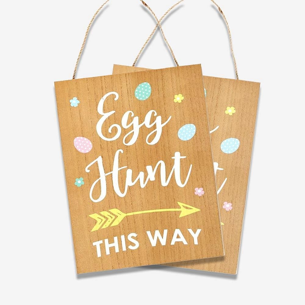 Easter Egg Hunt Hanging Sign - Hanging Decoration by Jones Home & Gifts