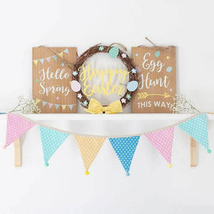 The Fashion Gift Shop: Easter Egg Hunt Hanging Sign - Easter Hunt This Way by Jones Home & Gifts, Hanging Decoration