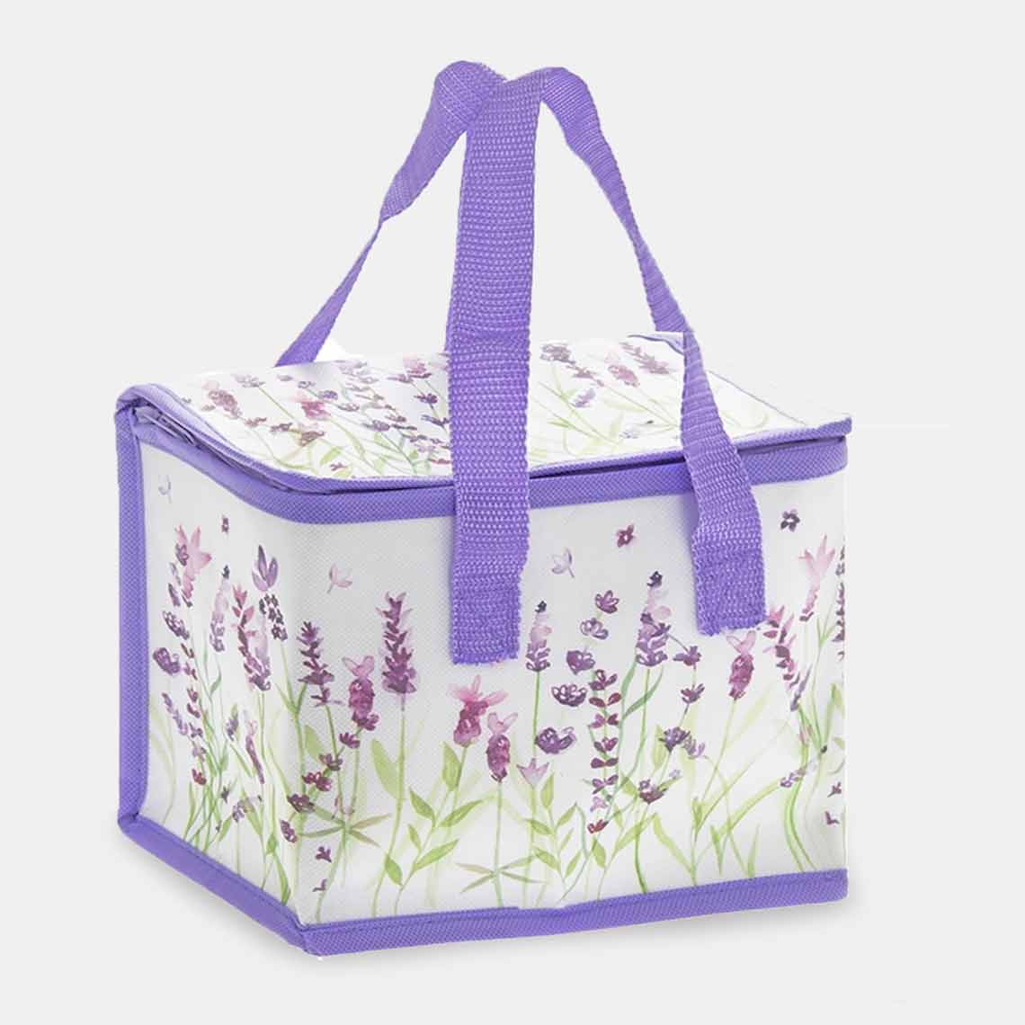 Eco Friendly Lavender Feild Cool Bag, Lunch Bag, Picnic Carry Bags - Insulated lunch bag by Fashion Accessories
