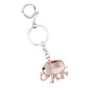 Elephant Keyring Stone Body Gold Colour Keychain or Bag Charm - Bag Charms & Keyrings by Fashion Accessories