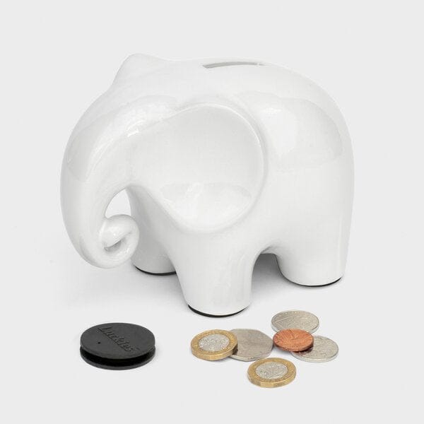 Ellie the Elephant Money Box with Gift Box - Money Box by Luckies