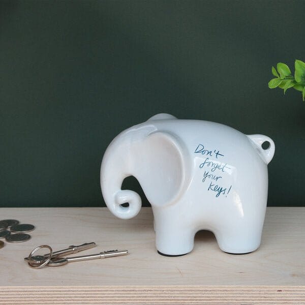 Eric The Memo Elephant - A Elephant Never Forgets - Animal Ornament by Luckies Originals