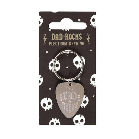 The Fashion Gift Shop: Fathers Day - Dad Rocks Keyring - Plectrum Shape - Daddy Day Gifts by Fashion Accessories, Bag Charms & Keyrings