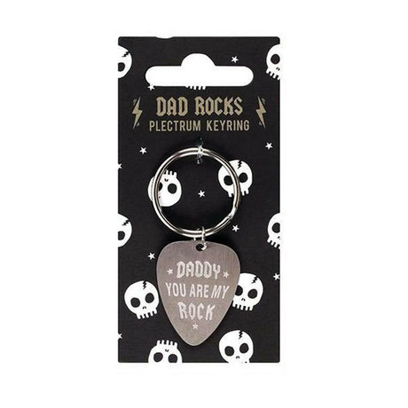 The Fashion Gift Shop: Fathers Day - Dad Rocks Keyring - Plectrum Shape - Daddy Day Gifts by Fashion Accessories, Bag Charms & Keyrings