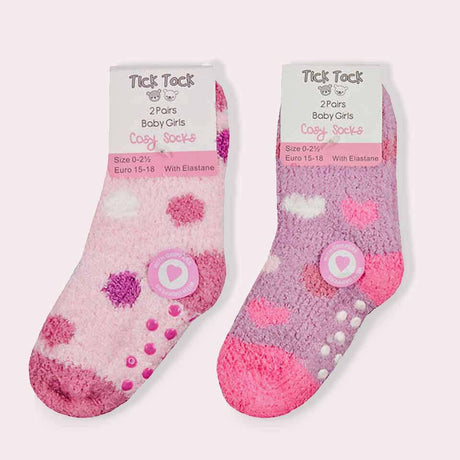 The Fashion Gift Shop: Fluffy Baby Slipper Socks Newborn to 24 Months by Tick Tock, Novelty Socks