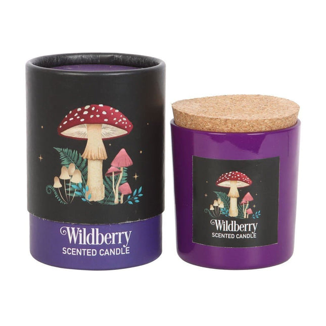 Forest Mushroom Wild berry Candle with Box - Candles by Jones Home & Gifts