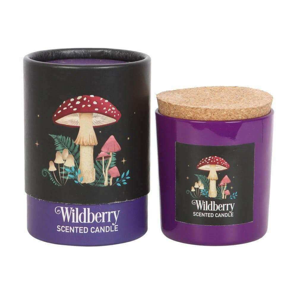 Forest Mushroom Wild berry Candle with Box by Jones Home & Gifts