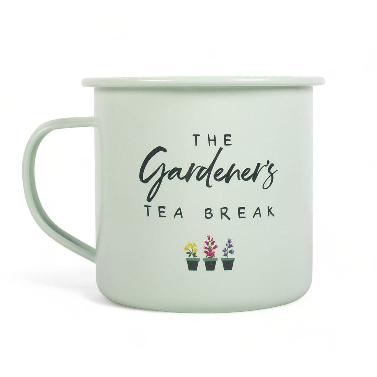 Gardener's Tea Break Enamel Mug - Gardener's Tea Break - Mugs and Cups by Jones Home & Gifts