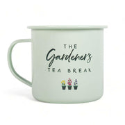 Gardener's Tea Break Enamel Mug - Gardener's Tea Break - The Fashion Gift Shop by Jones Home & Gifts