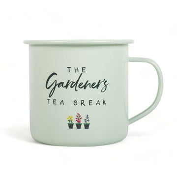 Gardener's Tea Break Enamel Mug - Gardener's Tea Break - The Fashion Gift Shop by Jones Home & Gifts