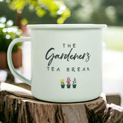 Gardener's Tea Break Enamel Mug - Gardener's Tea Break - The Fashion Gift Shop by Jones Home & Gifts