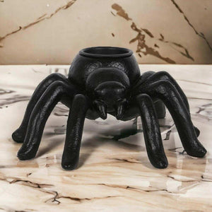 Giant Spider Tealight Holder Black Tarantula Design Décor - The Fashion Gift Shop Tea Light Holder