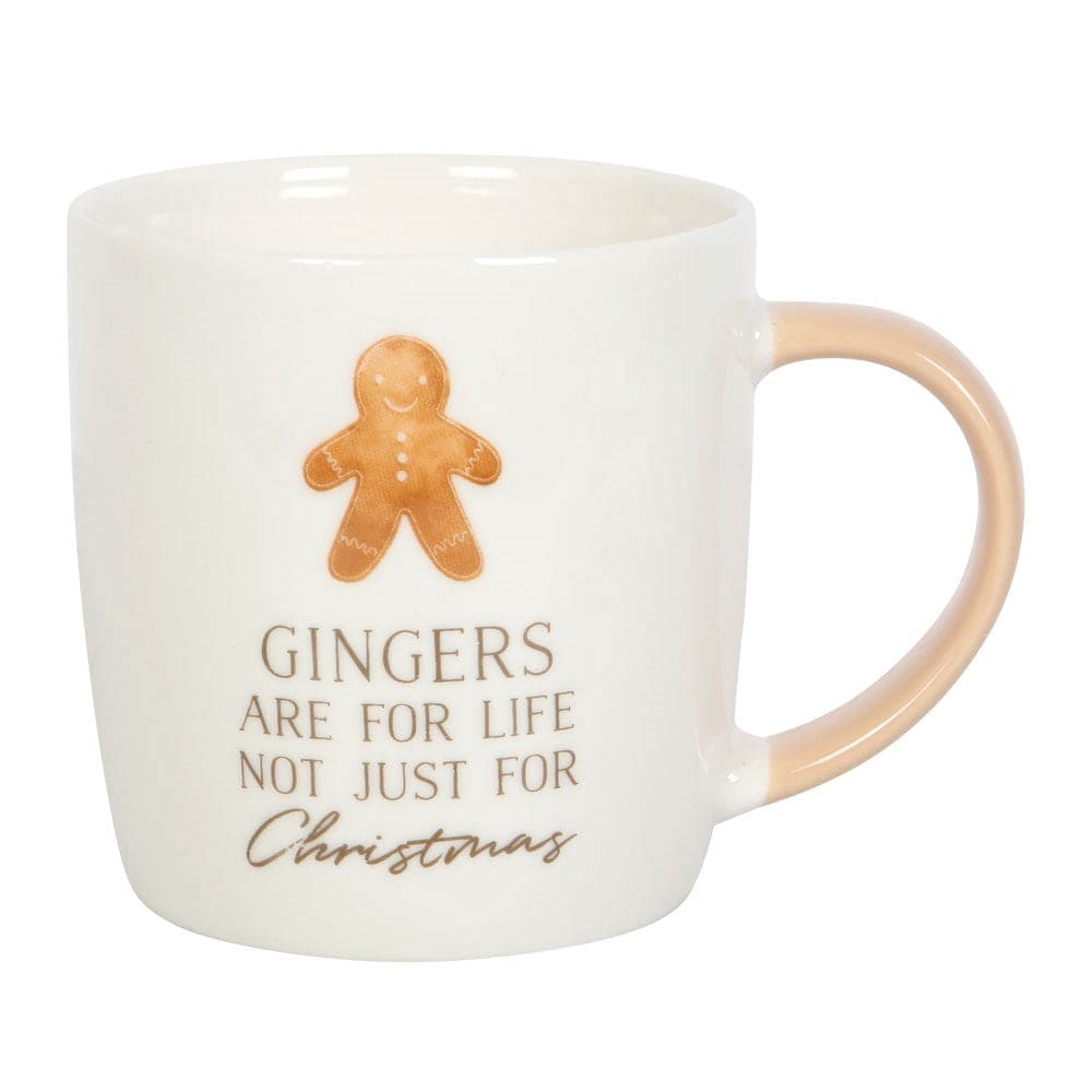 Gingers Are For Life, Not Just For Christmas Novelty Mug - Mugs and Cups by Spirit of equinox