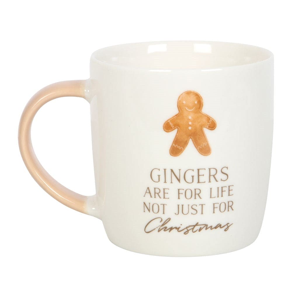 Gingers Are For Life, Not Just For Christmas Novelty Mug - Mugs and Cups by Spirit of equinox