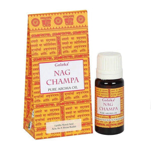 Goloka 10ml Nag Champa Fragrance Oil, Stress Buster