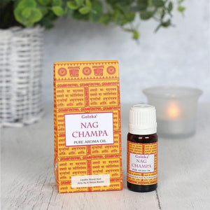 Goloka 10ml Nag Champa Fragrance Oil, Stress Buster - Aroma oil by Goloka
