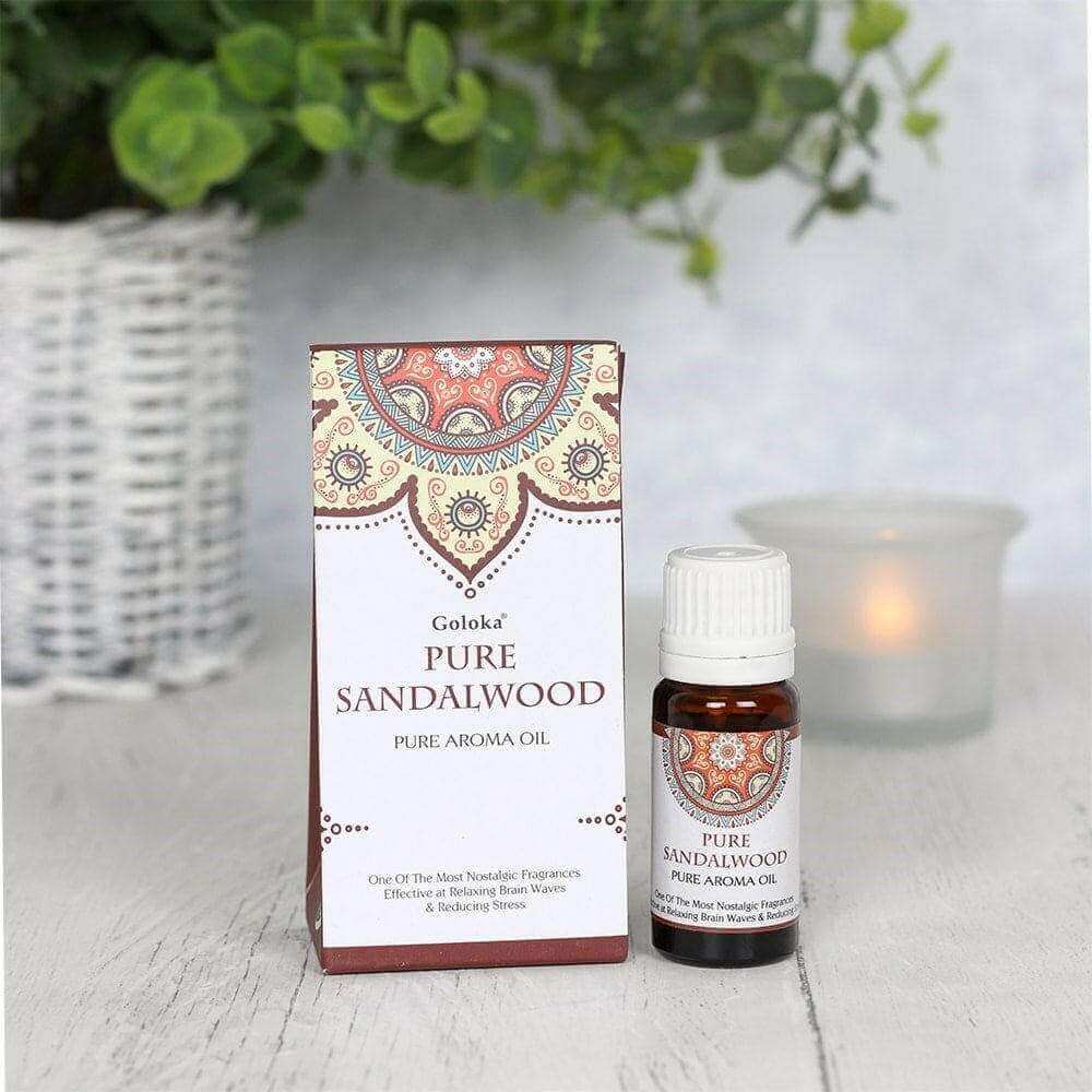 The Fashion Gift Shop: Goloka 10ml Pure Sandalwood Fragrance Oil - For Reducing Stress by Goloka, Aroma oil