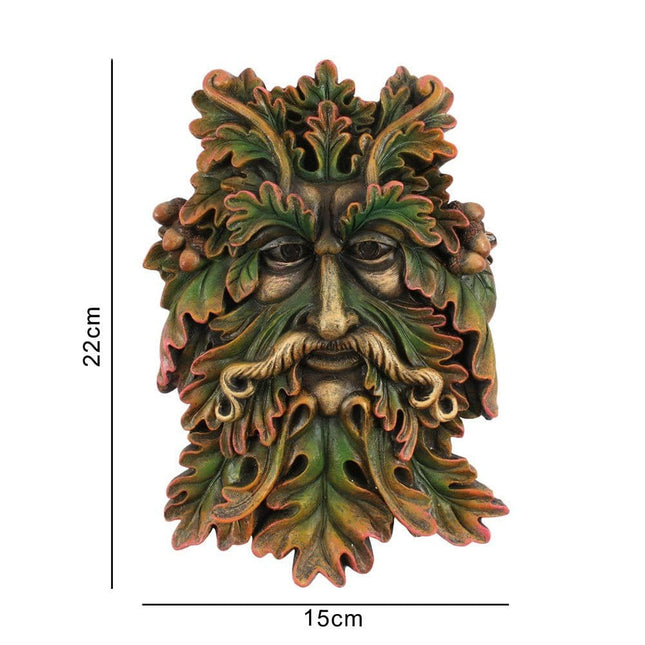 Green Man Face Plaque, Man of the Woods - Decorative Plaques by Spirit of equinox