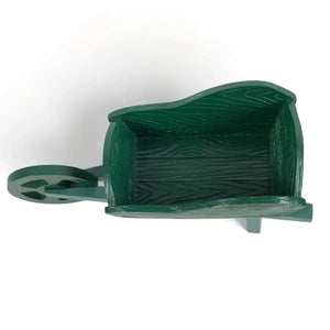 The Fashion Gift Shop: Green Resin Wheelbarrow Planter by Jones Home & Gifts, Pots and Planters