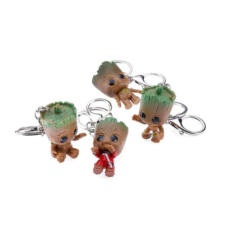 The Fashion Gift Shop: Groot Tree Guardians Of The Galaxy Keyrings Figures by Fashion Accessories, Marvel Gifts
