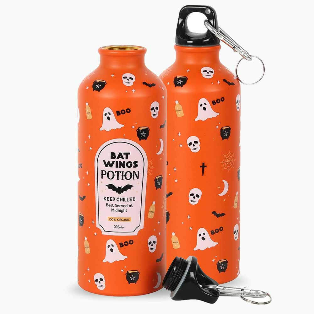 Halloween Witches Brew Bats Wings Potion Drink Bottles by Spirit of equinox