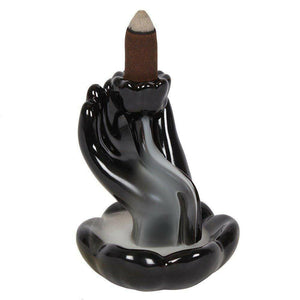 The Fashion Gift Shop: Hand Lotus Flower Backflow Incense Burners by Jones Home & Gifts, Backflow Burner
