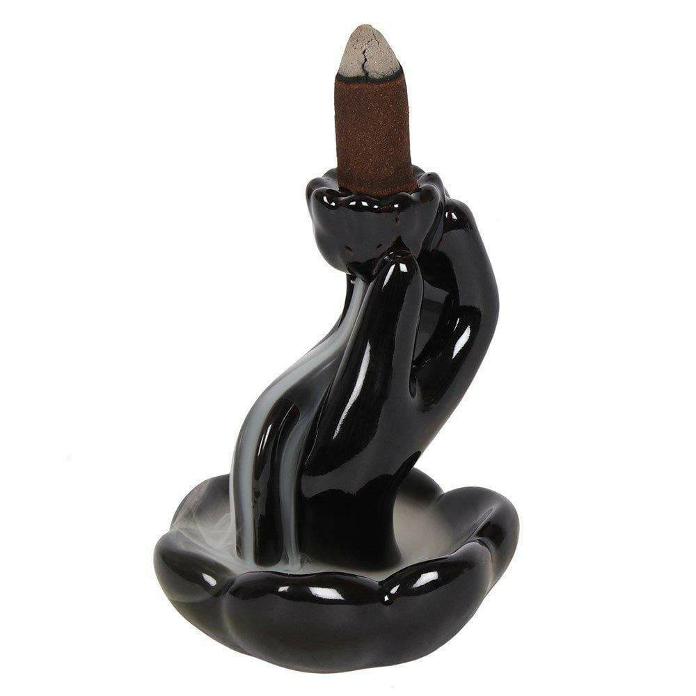 The Fashion Gift Shop: Hand Lotus Flower Backflow Incense Burners by Jones Home & Gifts, Backflow Burner