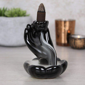 The Fashion Gift Shop: Hand Lotus Flower Backflow Incense Burners by Jones Home & Gifts, Backflow Burner
