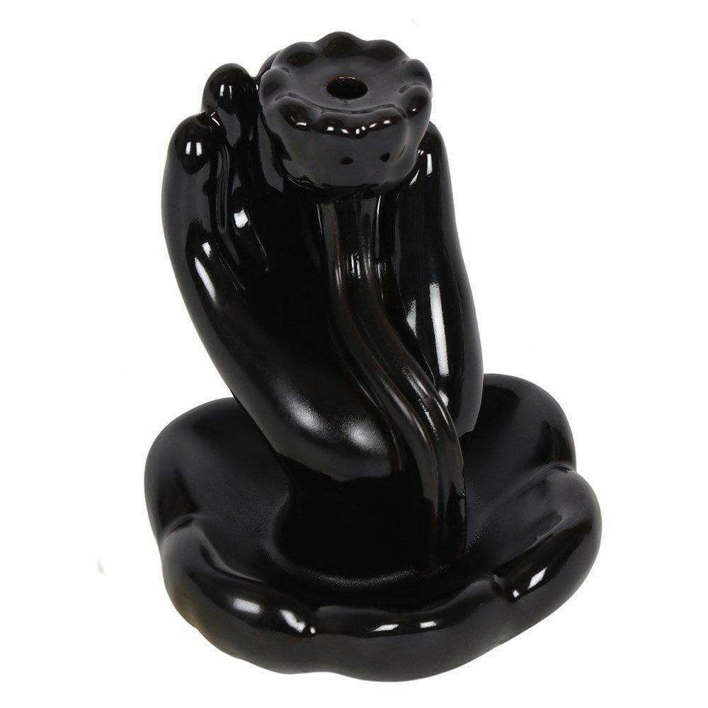 The Fashion Gift Shop: Hand Lotus Flower Backflow Incense Burners by Jones Home & Gifts, Backflow Burner
