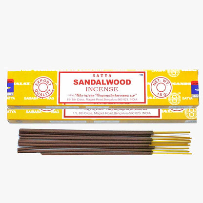 Handmade Sandalwood Incense Sticks, Satya Vegan-Friendly - Incense Sticks by Satya