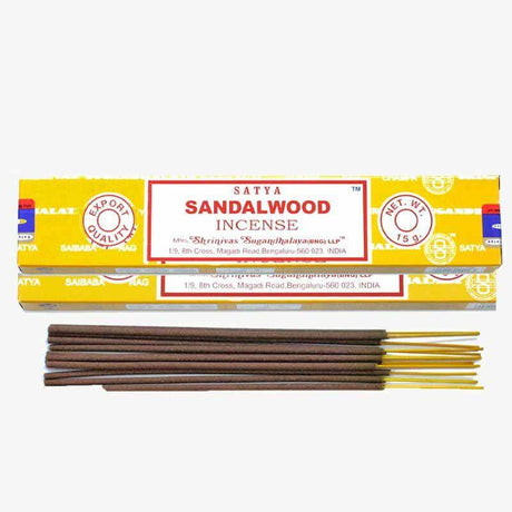 The Fashion Gift Shop: Handmade Sandalwood Incense Sticks, Satya Vegan - Friendly by Satya, Incense Sticks