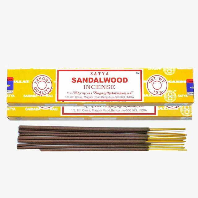 The Fashion Gift Shop: Handmade Sandalwood Incense Sticks, Satya Vegan - Friendly by Satya, Incense Sticks