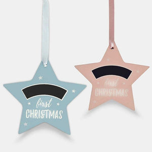 First Christmas Personalised Tree Decorations - Hanging Decoration by Jones Home & Gifts