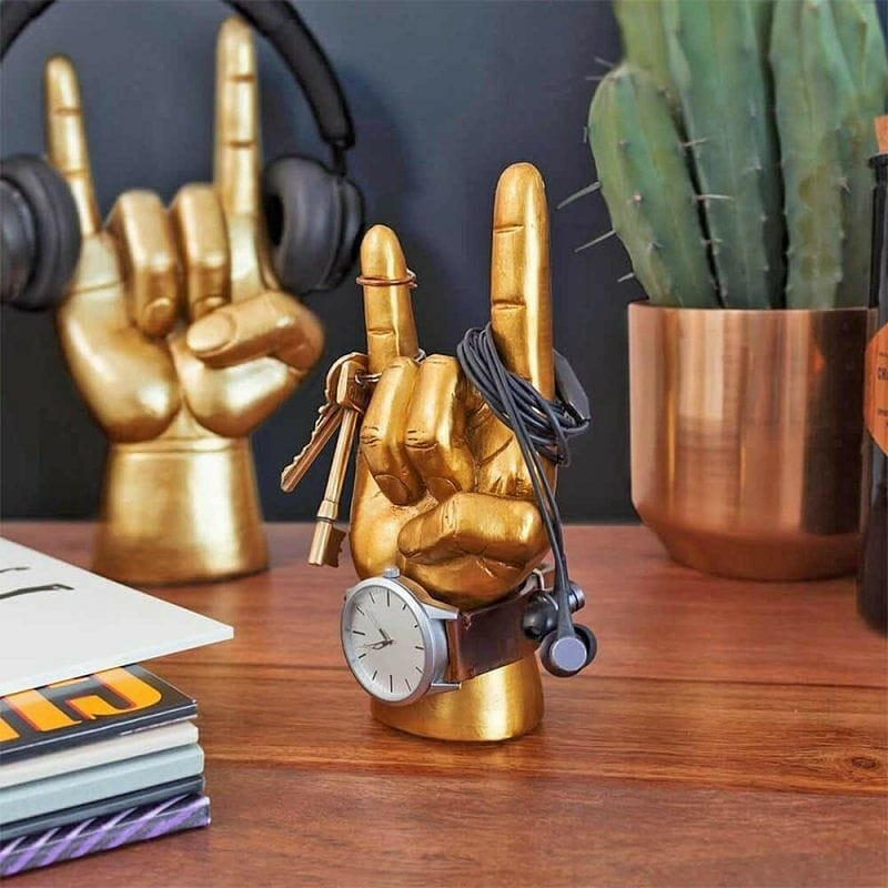 The Fashion Gift Shop: Rock On Mini with Premium Gift Box - Mini Headphone Stand by Luckies, Headphone & Headset Accessories
