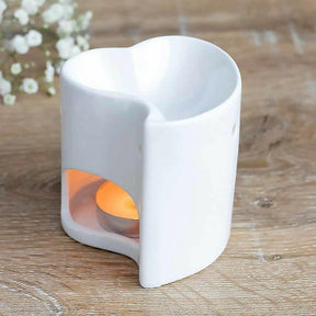 The Fashion Gift Shop: Heart Shape Design Ceramic Oil Burner or Wax Melt Burners by Jones Home & Gifts, Oil Burner & Wax Melters