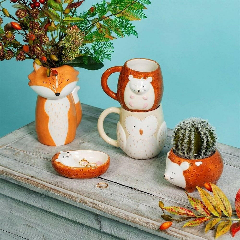 The Fashion Gift Shop: Hettie the Hedgehog Mug by Sass and Belle, Mugs and Cups