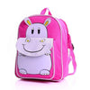 Hippo Childrens Back to School Backpack Pink Blue Kids Bags - Pink