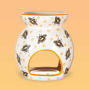 Bee Design Hand-Painted Wax/Oil Burner - Oil Burner & Wax Melters by Sass & Belle