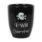 I Will Survive Black Plant Pot Gothic Garden Gifts - Pots & Planters by Sass & Belle