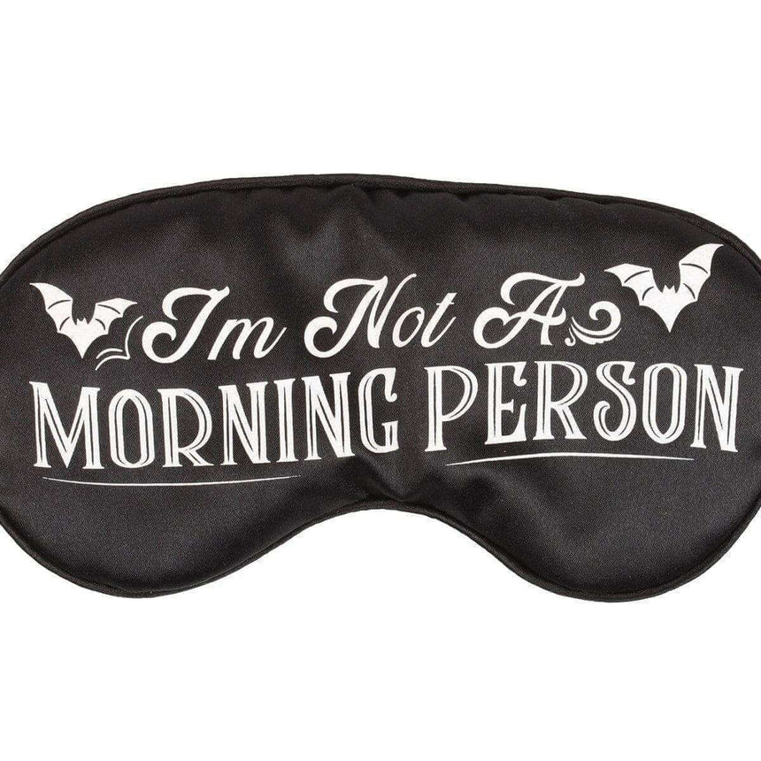 The Fashion Gift Shop: I'm Not a Morning Person Satin Sleep Mask for Night Owls by Spirit of equinox, Sleep Mask