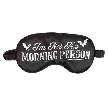 The Fashion Gift Shop: I'm Not a Morning Person Satin Sleep Mask for Night Owls by Spirit of equinox, Sleep Mask