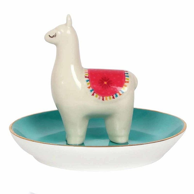 Jewellery Trinket Dish Featuring a Colourful Llama - Jewellery Dish by Fashion Accessories