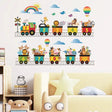 The Fashion Gift Shop: Kids Bedroom Nursery Animal Train Wall Stickers Decals Wall Art by Kingsmile, Posters, Prints, & Visual Artwork