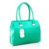 Ladies Designer Handbag Faux Leather Tote Shoulder Bag - Green
