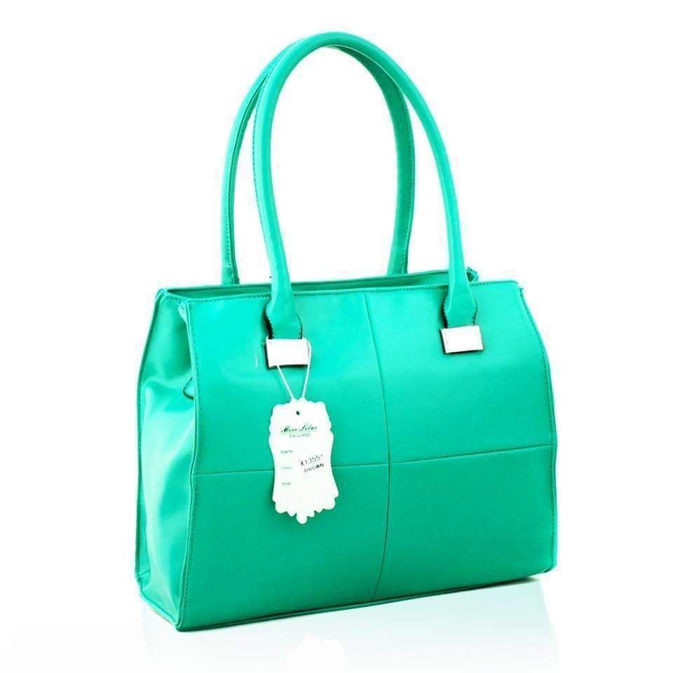Ladies Designer Handbag Faux Leather Tote Shoulder Bag - Handbags by Acess London